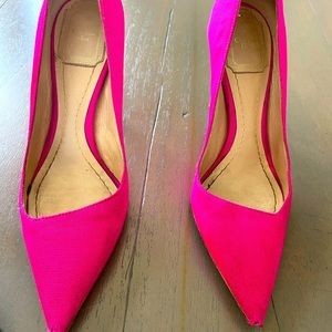 Christian Dior pumps pink clear plastic heal